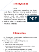 Introduction Thermodynamics
