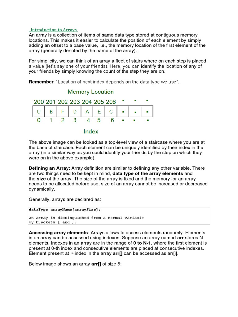 Theory PDF | PDF | Array Data Structure | Data Type