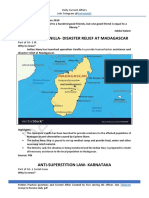 Operation Vanilla-Disaster Relief at Madagascar: Daily Current Affairs Join Telegram @