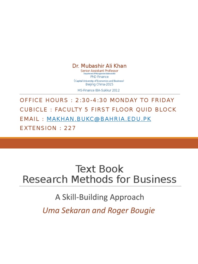 Chapter1 Uma Sekaran PDF System Marketing