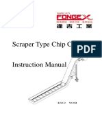 Scraper Type Chip Conveyor Instruction Manual