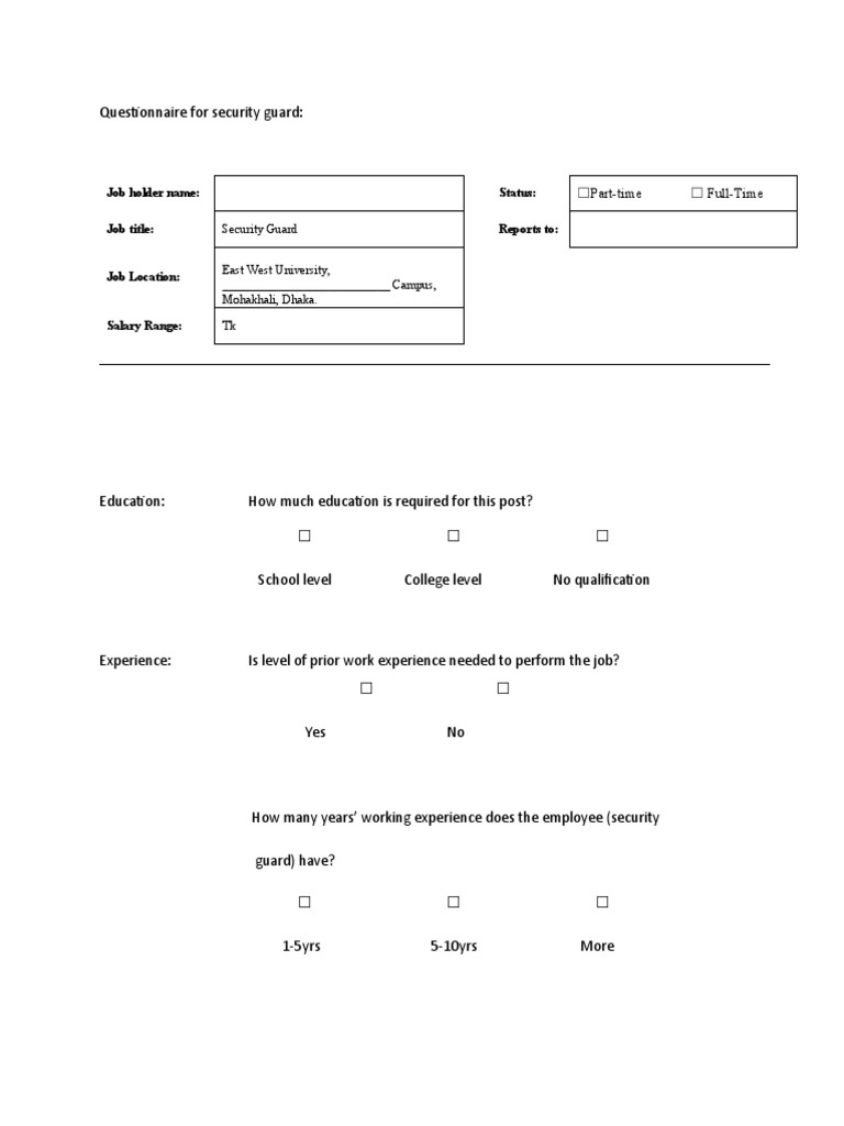 Job Holder Name Status Job Title Reports To PDF Psychological
