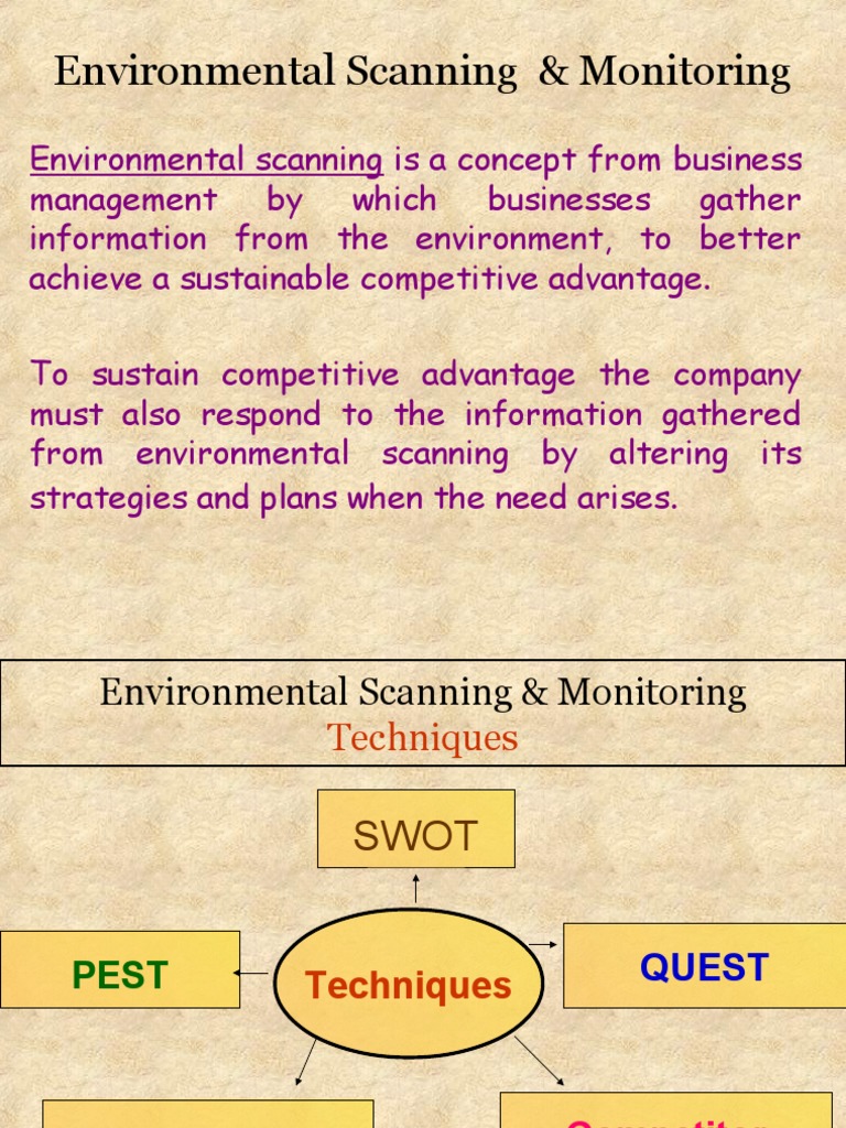 Environmental Scanning & SWOT Analysis | PDF | Swot Analysis ...