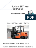 Normas seguridad autoelevadores SRT 960