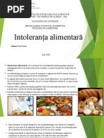 Intoleranța alimentară