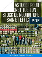 Les 10 Astuces Pour Se Constituer Un Stock de Nourriture Sain Et Efficace PDF