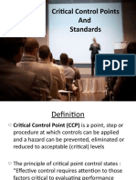 Critical Control Points and