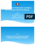 Distribusi Ke Pemegang Saham & Keputusan Struktur Modal