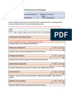 Appendix 3: MST Final TP Assessment Form (Template)