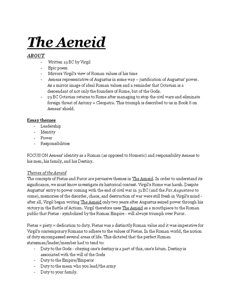 The Aeneid Pdf Pdf Virgil Aeneas