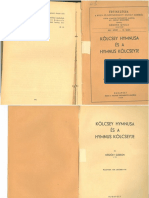 Mészöly Gedeon - Kölcsey Hymnusa És A Hymnus Kölcseyje (1939)