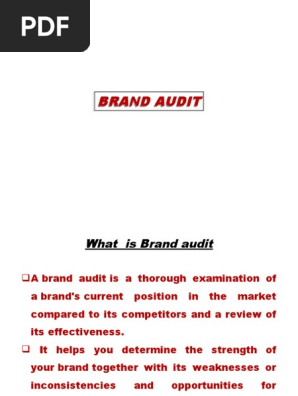 Brand Audit