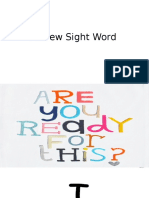 Review Sight Word