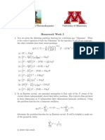 Statistical Molecular Thermodynamics: Equations of State and Partition Functions