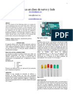 Informe Servos y Led, S