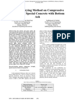 Effect of Drying Method On Compressive Strength of Special Concrete With Bottom Ash