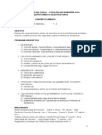 Universidad Del Cauca - Facultad de Ingeniería Civil Departamento de Estructuras Asignatura: Concreto Armado 1