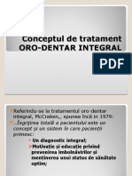 A Curs 2 Conceptul de Tratament ORO-DENTAR INTEGRAL