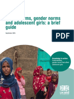 Social Norms, Gender Norms and Adolescent Girls: A Brief Guide