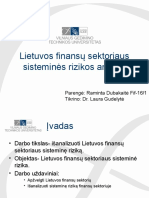 Lietuvos Finansų Sektoriaus Sisteminės Rizikos Analizė