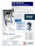 Unidade móvel para teste hidrostático