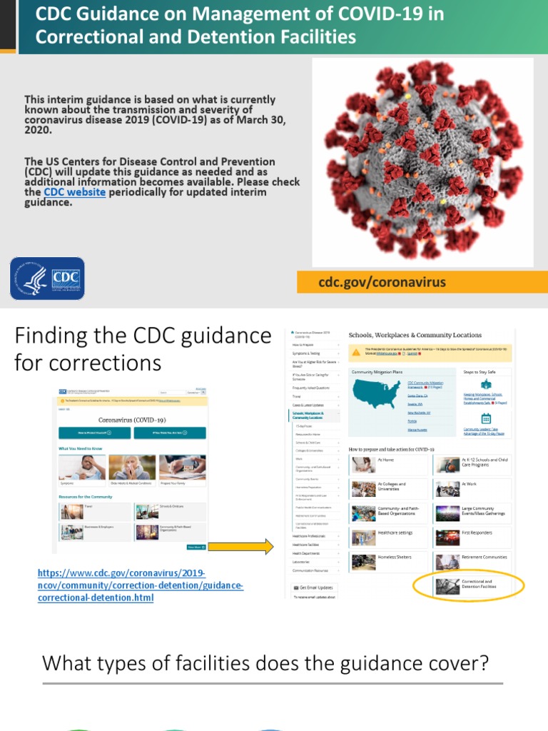 CDC Managing COVID19 in Correctional Detention | PDF | Infection ...