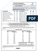Water Resource Management Grease Trap Size Calculation Data Sheet
