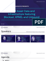 The Block Presents: Digital Asset Data and Infrastructure