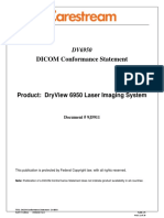 Dicom Conformance Statement: Product: Dryview 6950 Laser Imaging System