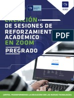 Manual - Creación de Sesiones de Reforzamiento Académico en ZOOM