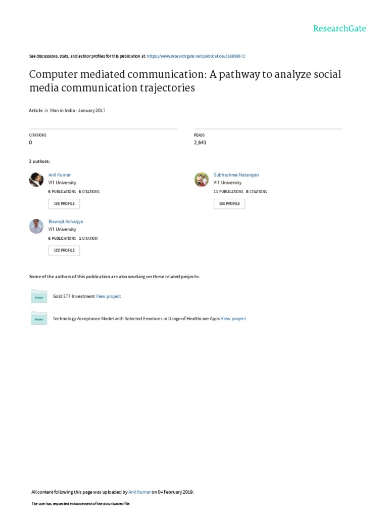 CMCSMconferenceManinIndia PDF | PDF | Computer Mediated Communication ...