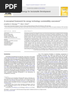 A Conceptual Framework For Energy Technology Sustainability Assessment