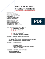 Ce Project 2 Lab Final Defense Requirements: Components of Ring-Binded / Hardbounded Book