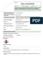 Ficha de Información de Seguridad de Productos Químicos: Lineal Alquilbenceno