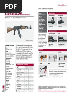 AKM Assault Rifle Technical Overview | PDF | Hazards | Firearm