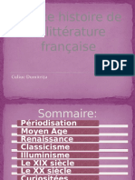 Pettite histoire de la littérature française