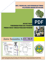 Job Sheet Praktik Matakuliah Pengembangan Produk Perkebunan Prodi. TPHP, 2016
