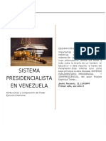 Sistema Presidencialista en Venezuela
