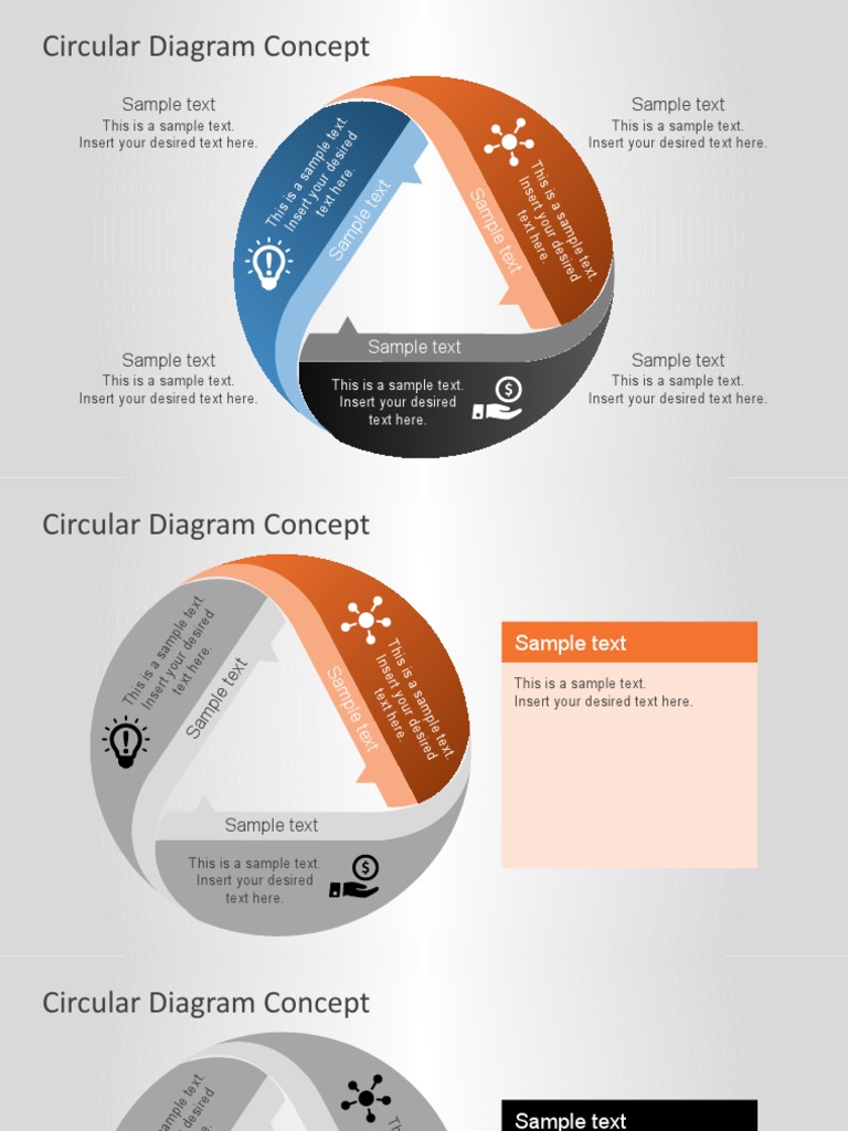 Circular Diagram Design Template Guide | PDF | Marketing | Business