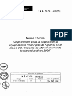 Norma Tecnica y Locales Educativos Beneficiados 18032020 PDF