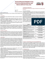 Convocatoria - Apoyo Social Metro PDF