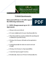 FreedomFirst - Wealth - Coaching - Belief - Questionnaire - 2