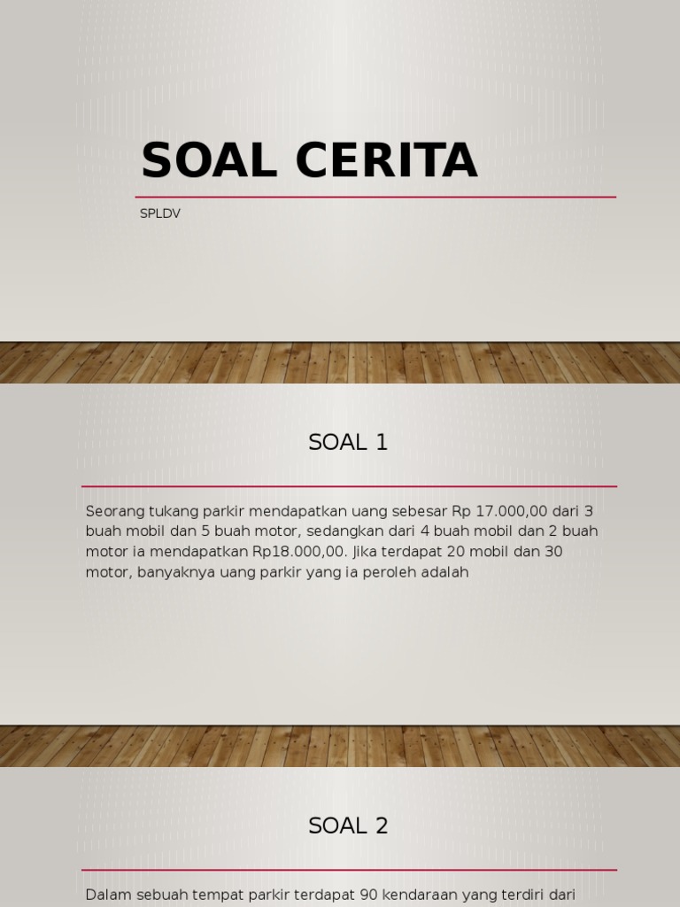 Soal Cerita