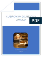 CLASIFICACION DEL NEGOCIO JURIDICO