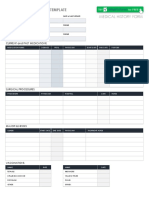 IC Medical History Form Template 10541 - PDF