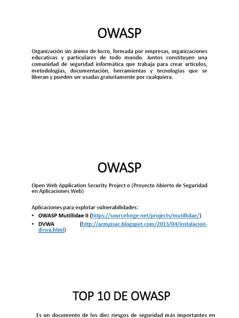 Guía Completa sobre Inyección SQL OWASP | PDF | SQL | Servidor web