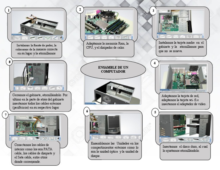 Ensamble paso a paso de un computador | PDF