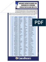 Listado Beneficiarios Sub Vivienda 3ra 2019 Ok