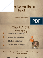 How To Write A Text