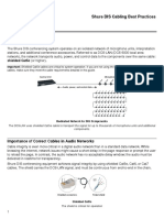 Shure DIS Cabling Best Practices: Shielded Cat5e (Or Higher)